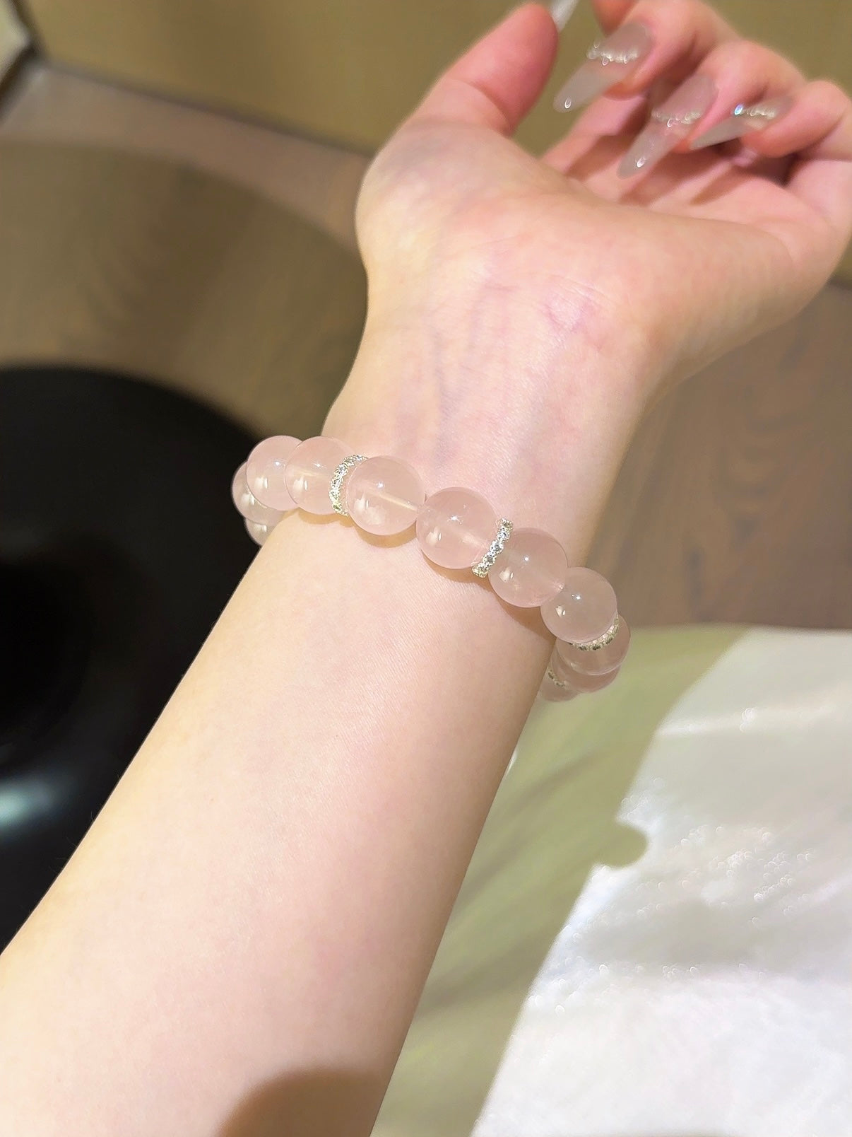 ▫️▪️ Pink crystal bracelet